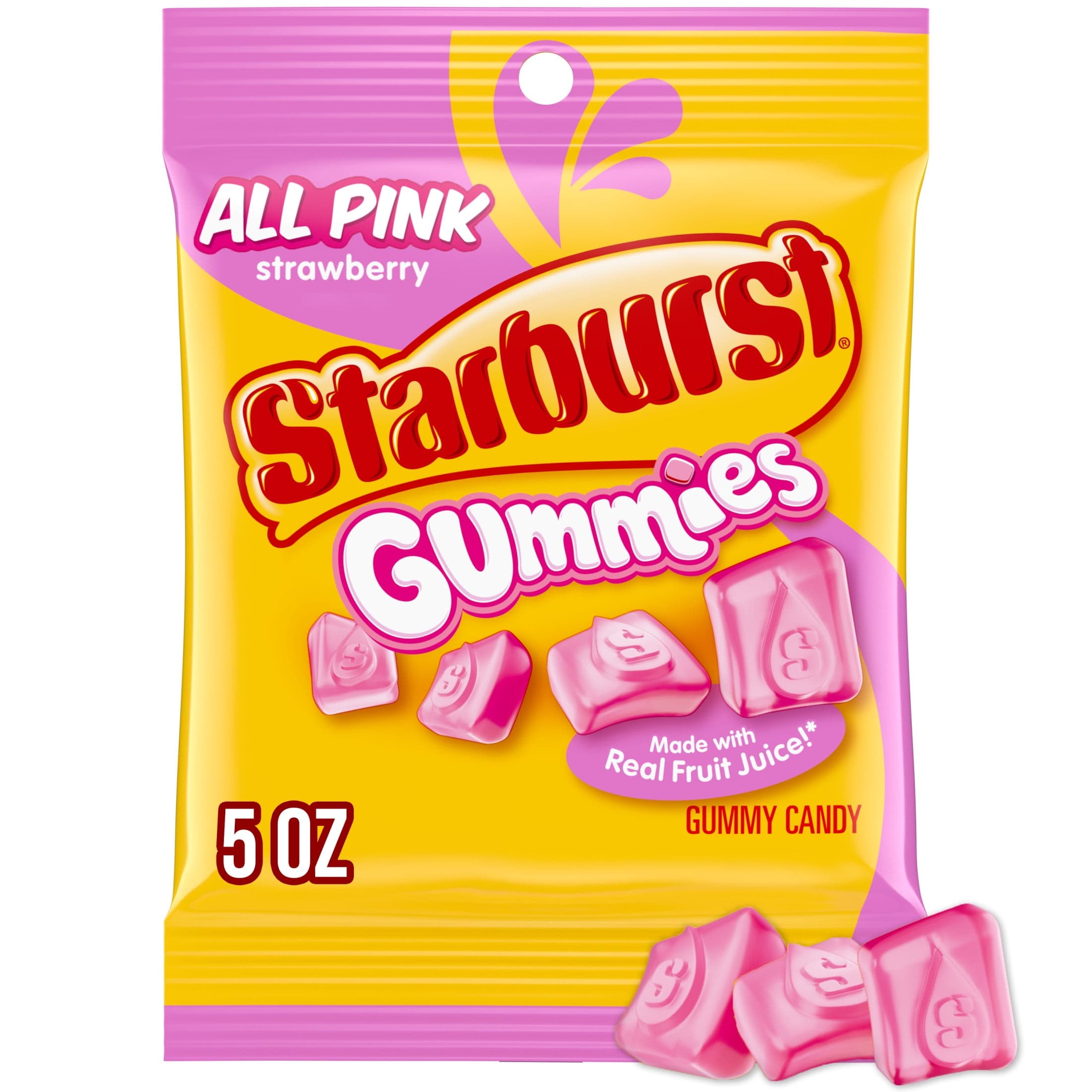 STARBURST Gummies All Pink Gummy Candy