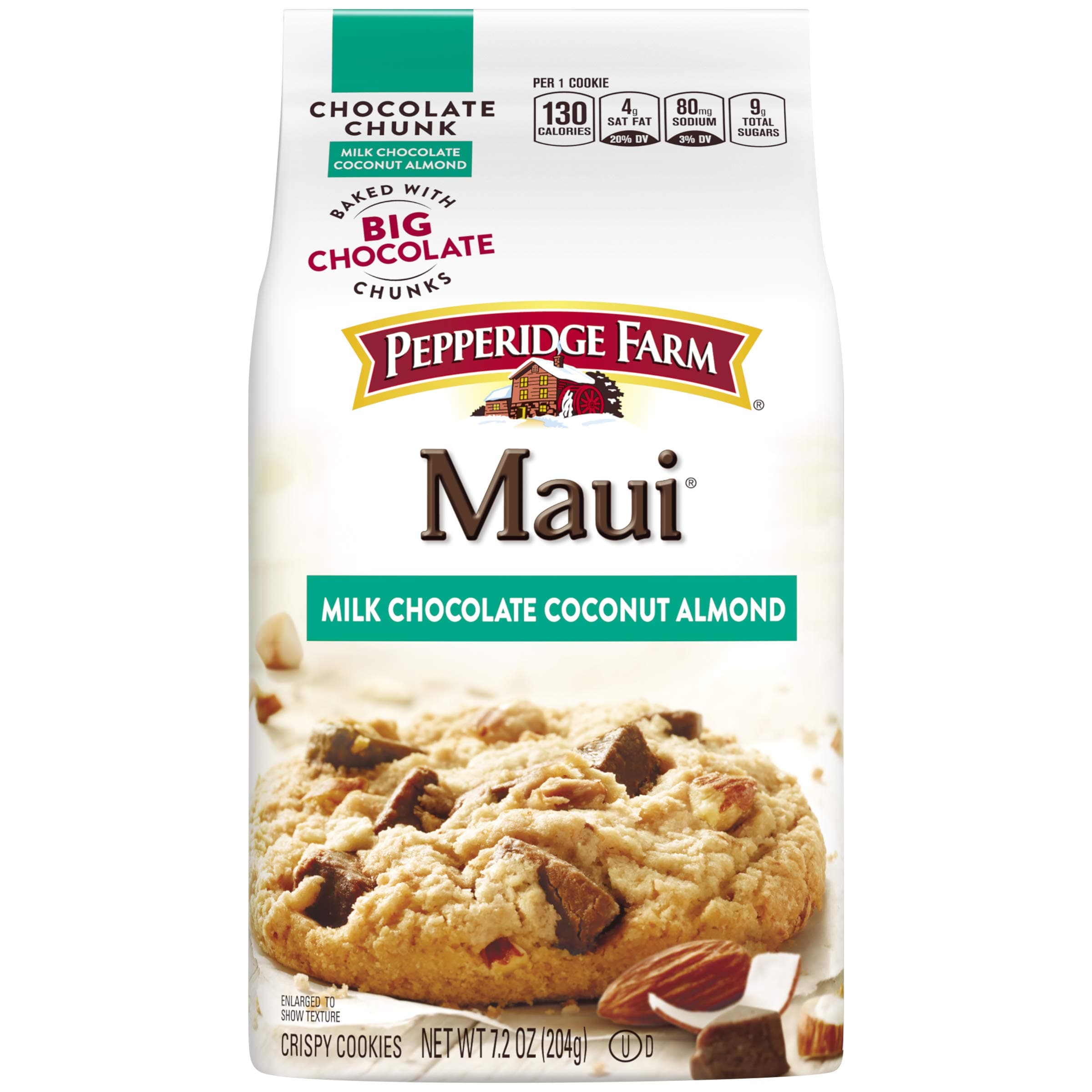 Pepperidge Farm Maui Crispy Milk Chocolate Coconut Almond Cookies